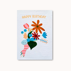 Handmade greeting card - Birthday Bouquet