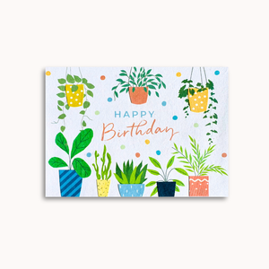 Handmade greeting card - Plantastic Birthday