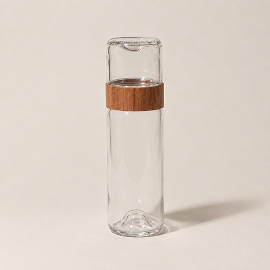 Handgemaakte Vanila spaghettipot - Gerecycled glas