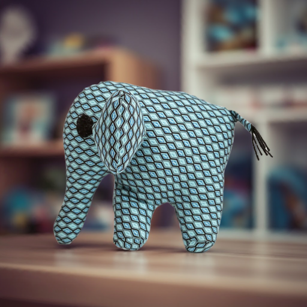 Olifantenknuffel in slaapkamer kinderen