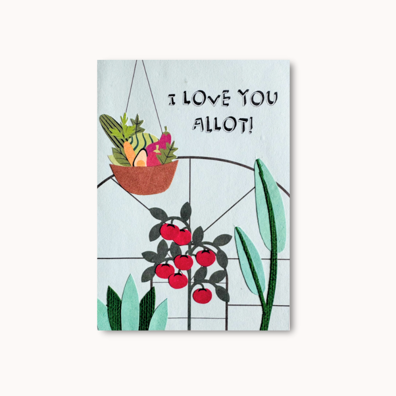 Handgemaakte wenskaart - I Love You Allot