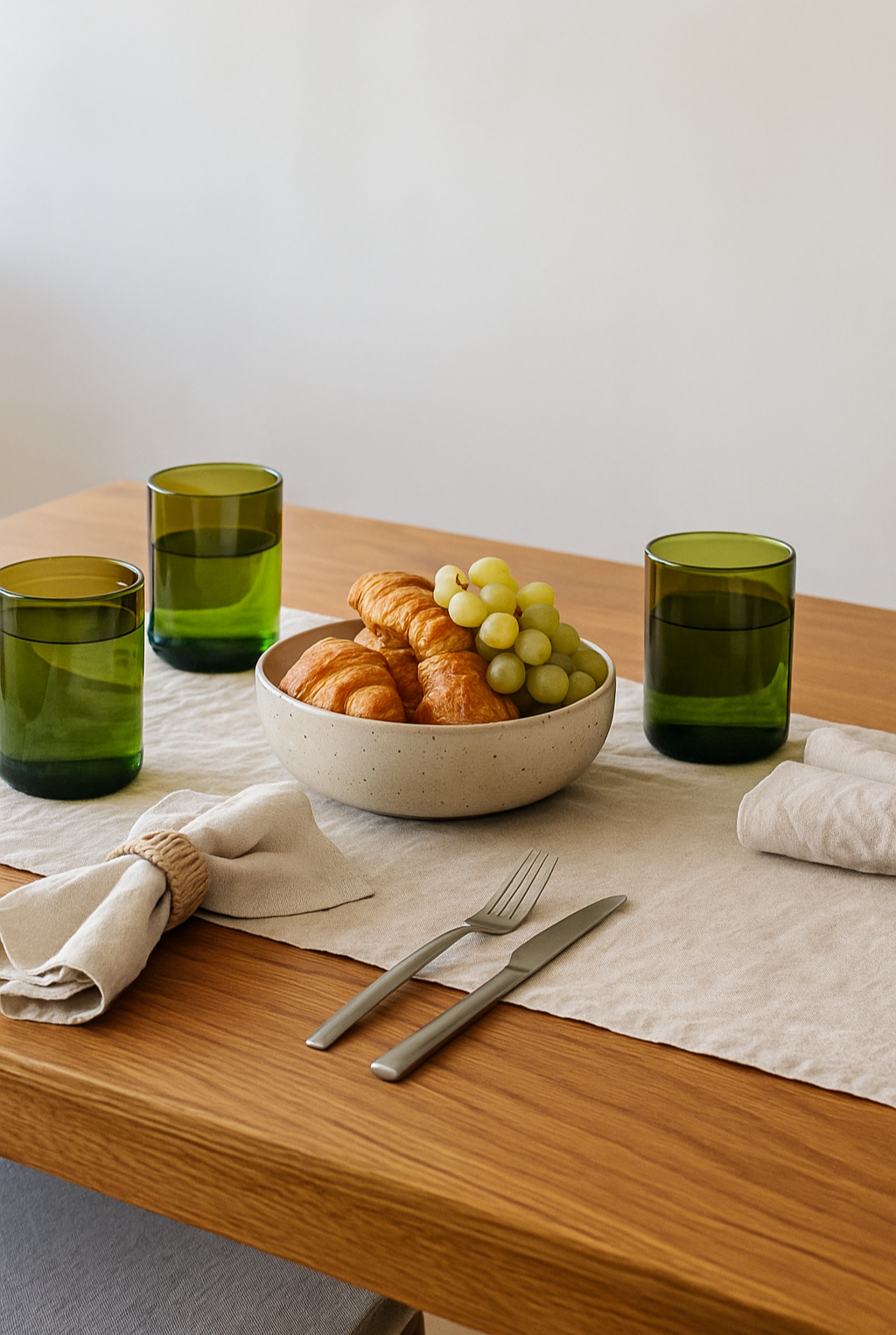 Handgemaakte Dafu tall drinkglazen | set van 3 - Gerecycled glas