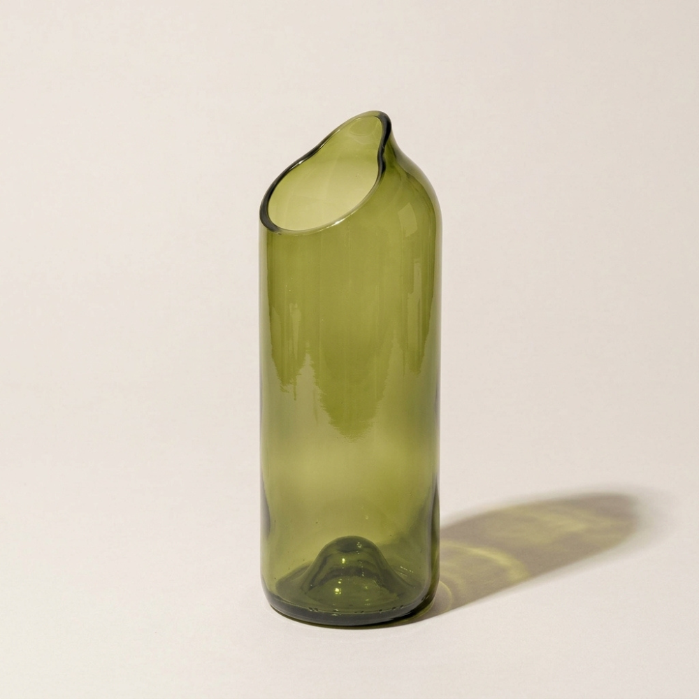 Handgemaakte Kiluba vaas - Gerecycled glas