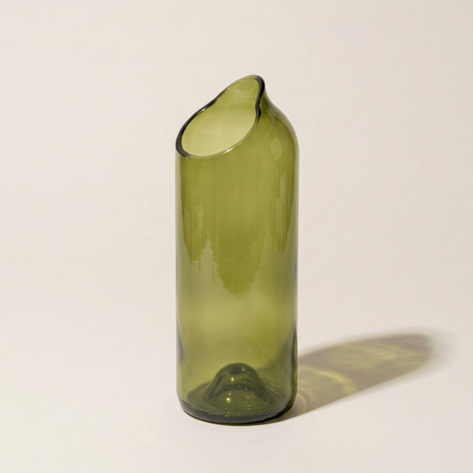 Handgemaakte Kiluba vaas - Gerecycled glas