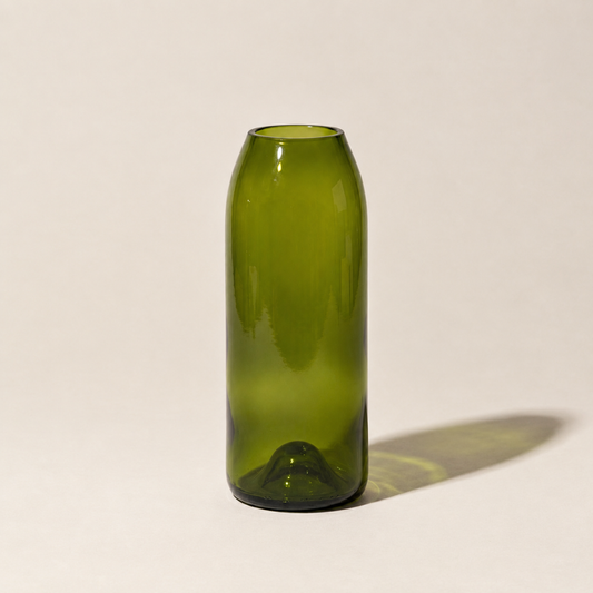 Handgemaakte Asmini vaas - Gerecycled glas