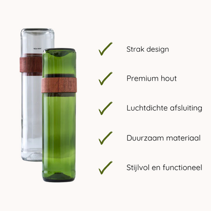 Handgemaakte Vanila spaghettipot - Gerecycled glas