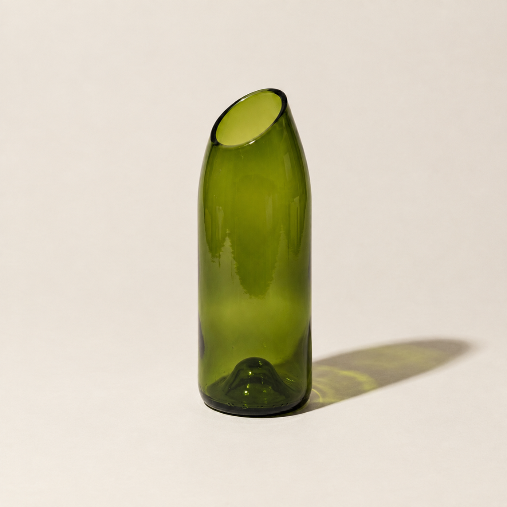 Handgemaakte Kilua vaas - Gerecycled glas