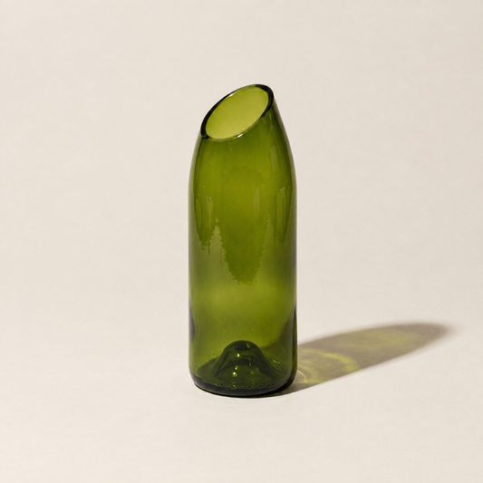 Handgemaakte Kilua vaas - Gerecycled glas