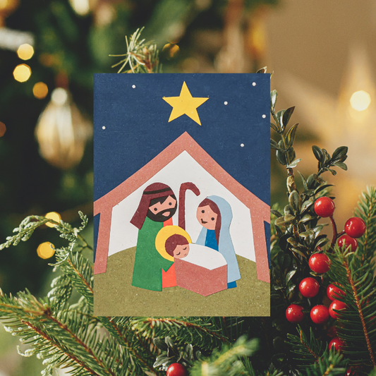 Away in a Manger - Kerstkaart