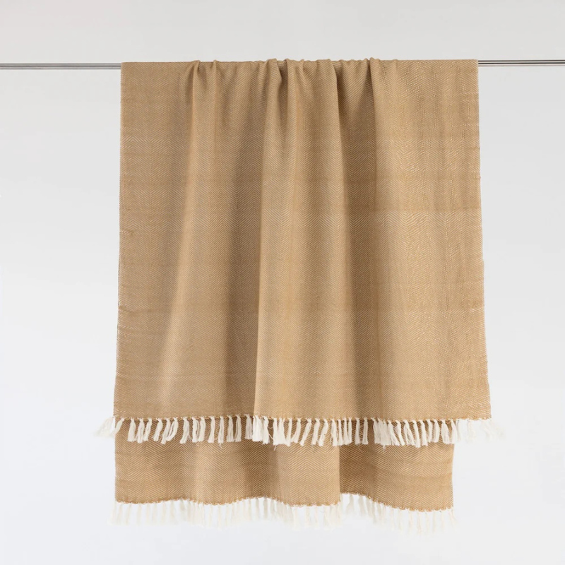 Handgeweven Mechot deken - 100% katoen