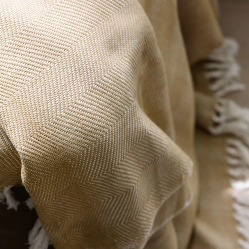 Handgeweven Mechot deken - 100% katoen