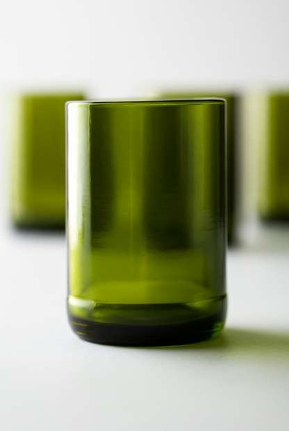 Handgemaakte Dafu tall drinkglazen | set van 3 - Gerecycled glas