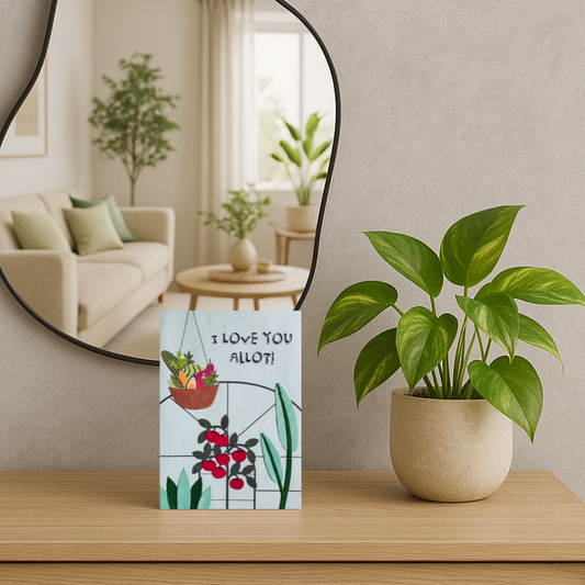 Handgemaakte wenskaart - I Love You Allot