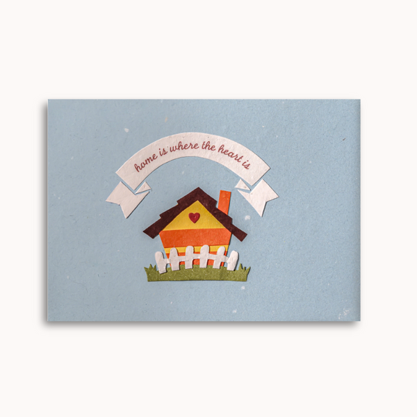 Handmade greeting card - Hearty Home
