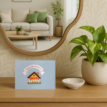 Handgemaakte wenskaart - Hearty Home