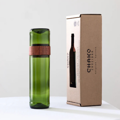 Handgemaakte Vanila spaghettipot - Gerecycled glas