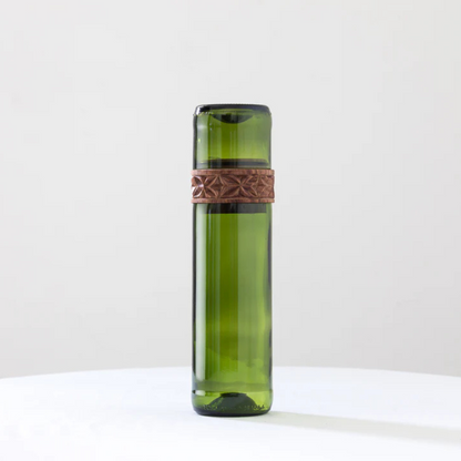 Handgemaakte Vanila Kinjani spaghettipot - Gerecycled glas