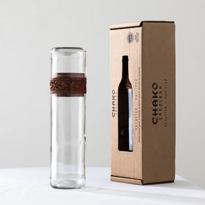 Handgemaakte Vanila Kinjani spaghettipot - Gerecycled glas