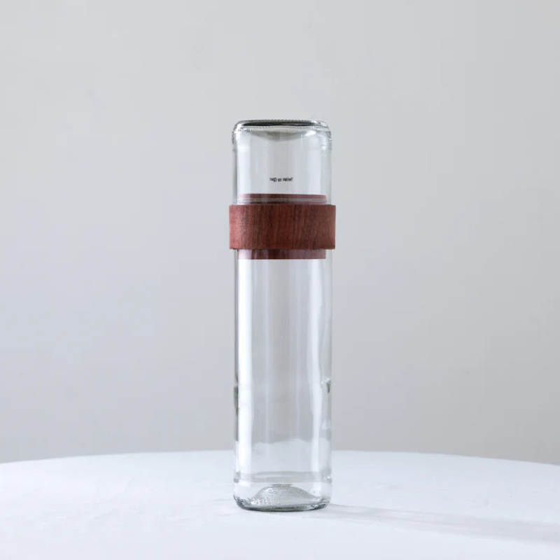 Handgemaakte Vanila spaghettipot - Gerecycled glas