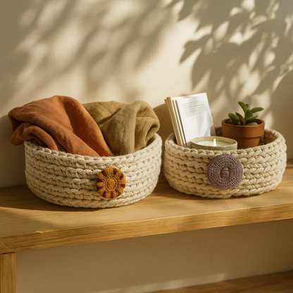 Gehaakte mand - set van 2